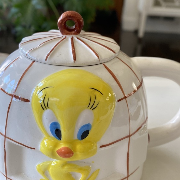 Warner Bros. 90’s Tweety Bird Ceramic Teapot Collectible - Vintage - Picture 9 of 11